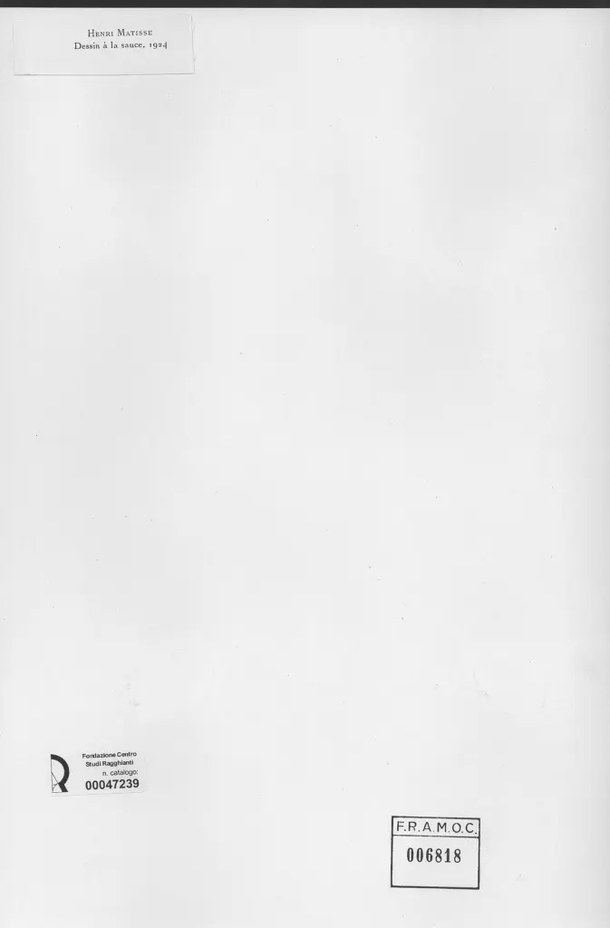 Anonimo , Matisse, Henri - sec. XX - Donna che suona il violino , retro