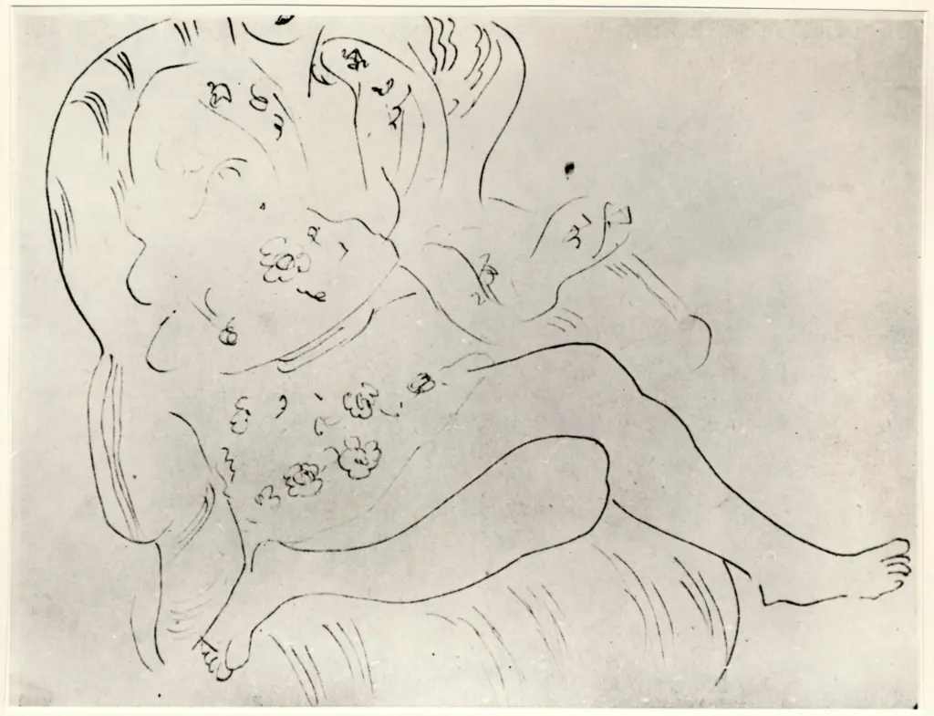 Anonimo , Matisse, Henri - sec. XX - Jeune femme dans un fauteuil , fronte