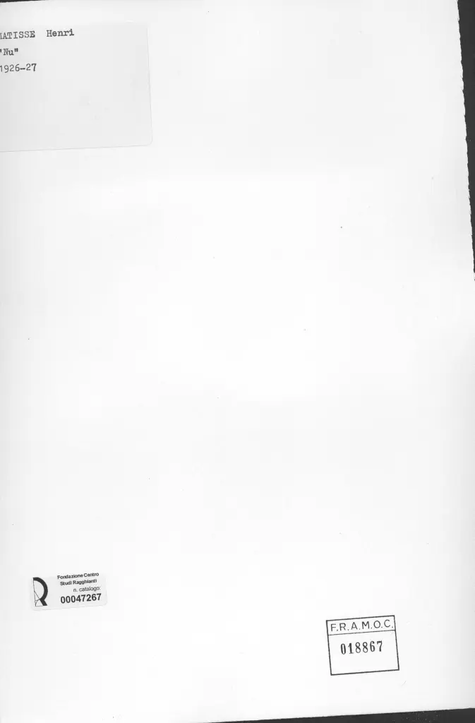 Anonimo, Anonimo , Matisse, Henri - sec. XX - , retro