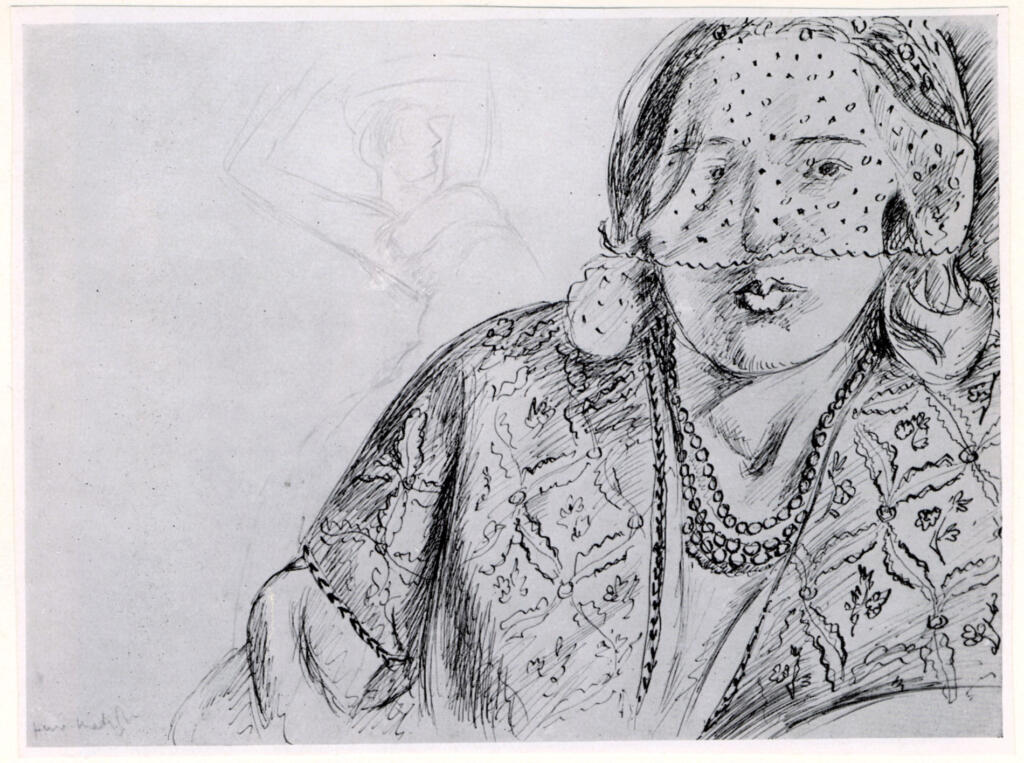 Anonimo , Matisse, Henri - sec. XX - Femme à la voilette , fronte