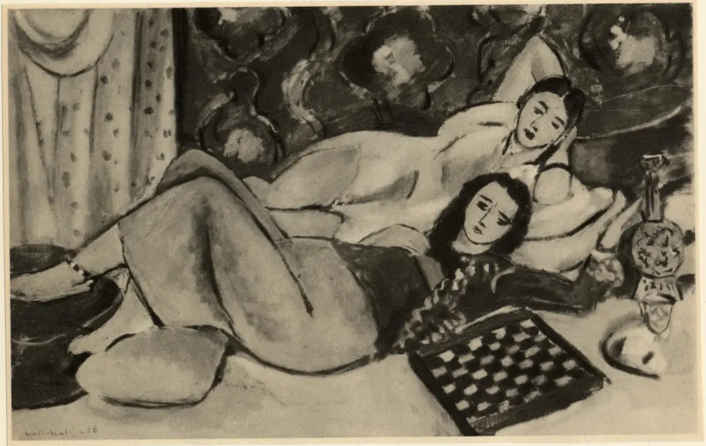 Anonimo , Matisse, Henri - sec. XX - Le repos des mod&egrave;les , fronte
