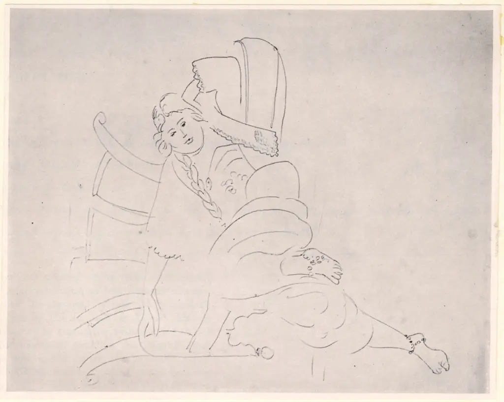 Anonimo , Matisse, Henri - sec. XX - Odalisque , fronte