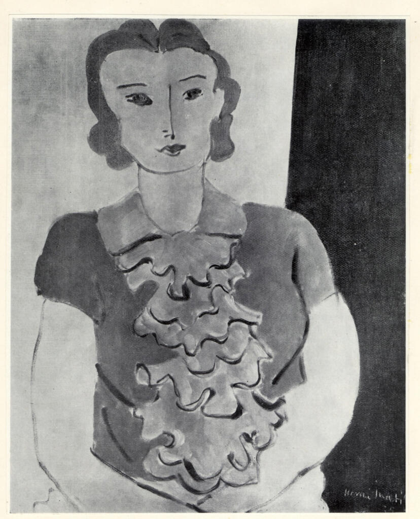 Anonimo , Matisse, Henri - sec. XX - Le jabot bleu , fronte