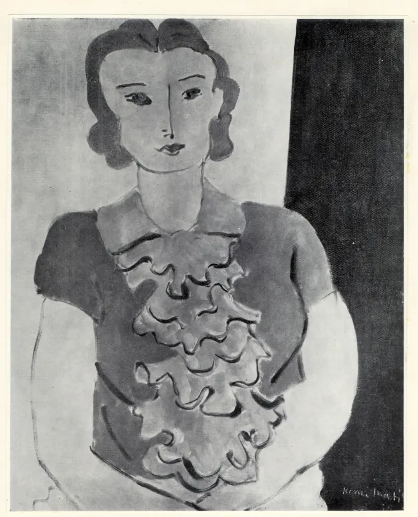 Anonimo , Matisse, Henri - sec. XX - Le jabot bleu , fronte