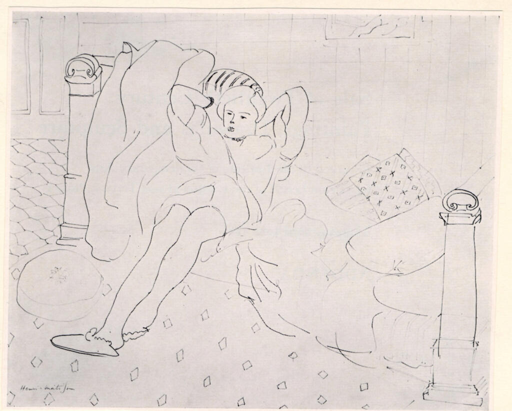 Anonimo , Matisse, Henri - sec. XX - Modèle au repos , fronte