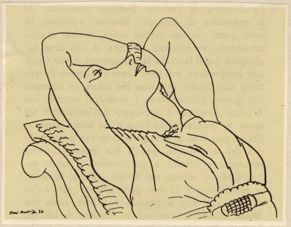 Anonimo , Matisse, Henri - sec. XX - Studio di donna , fronte