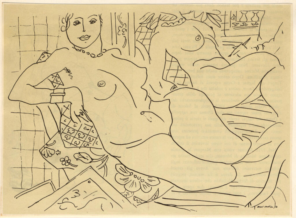 Anonimo , Matisse, Henri - sec. XX - Studio di nudo , fronte