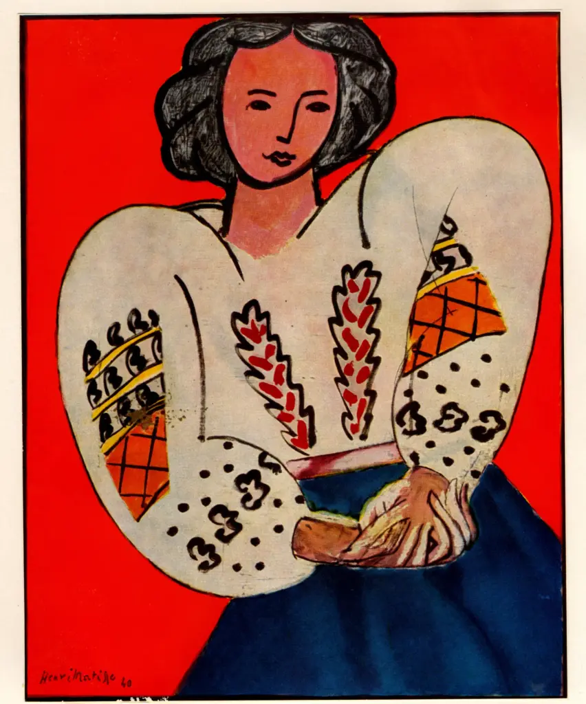 Anonimo , Matisse, Henri - sec. XX - La blouse roumaine , fronte