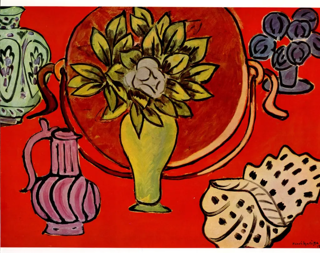 Anonimo , Matisse, Henri - sec. XX - Natura morta con magnolie , fronte