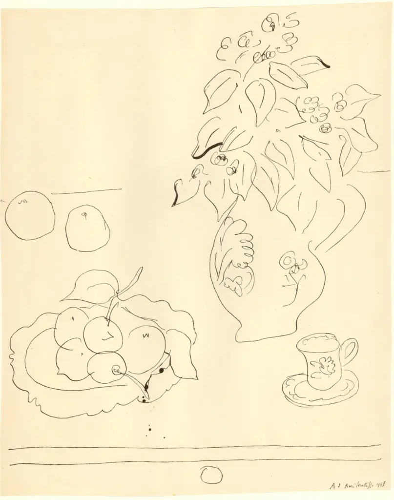 Anonimo , Matisse, Henri - sec. XX - Natura morta , fronte
