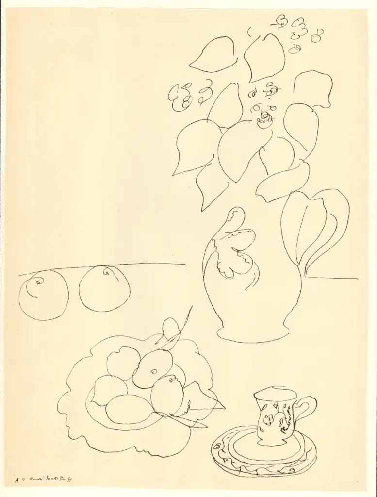 Anonimo , Matisse, Henri - sec. XX - Natura morta , fronte