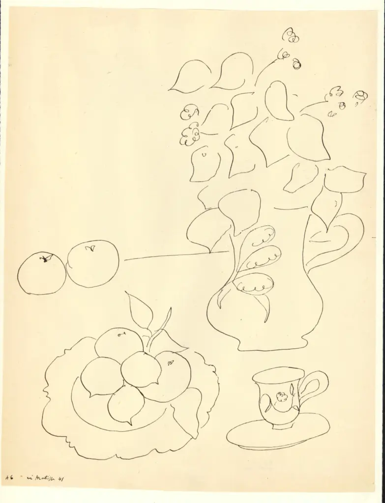 Anonimo , Matisse, Henri - sec. XX - Natura morta , fronte