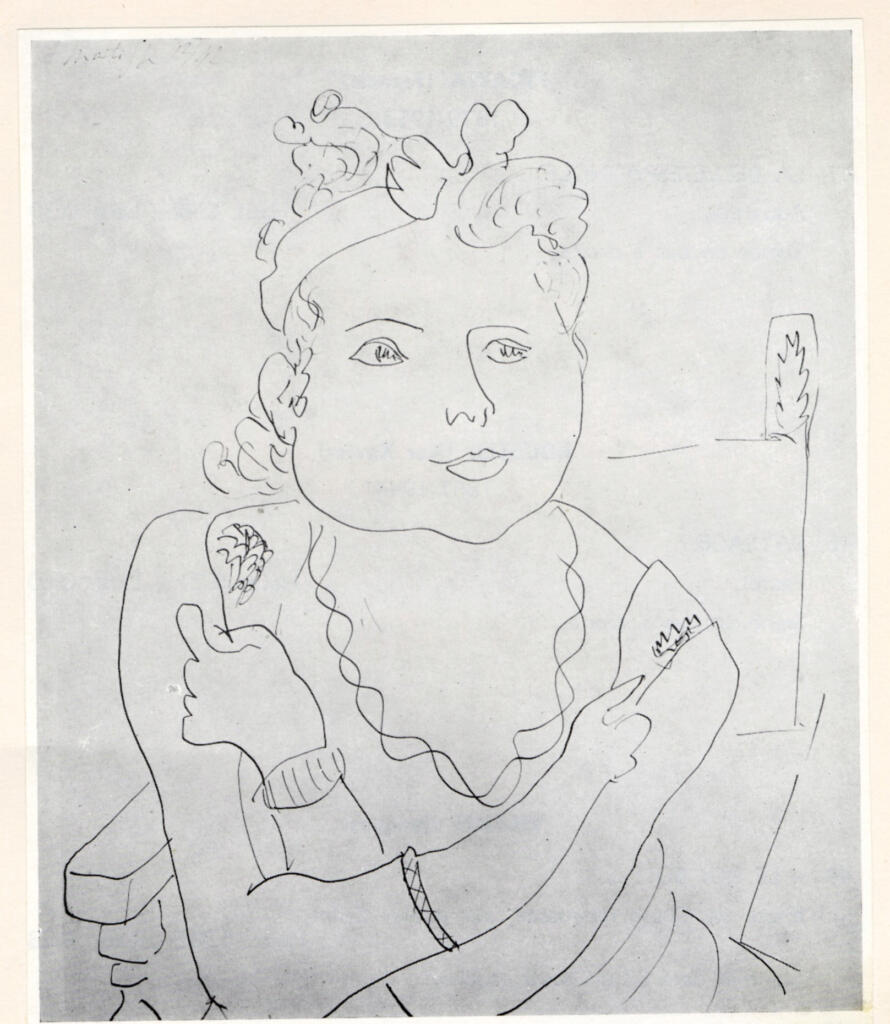 Anonimo , Matisse, Henri - sec. XX - Jeune fille , fronte