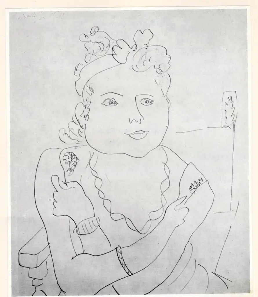 Anonimo , Matisse, Henri - sec. XX - Jeune fille , fronte