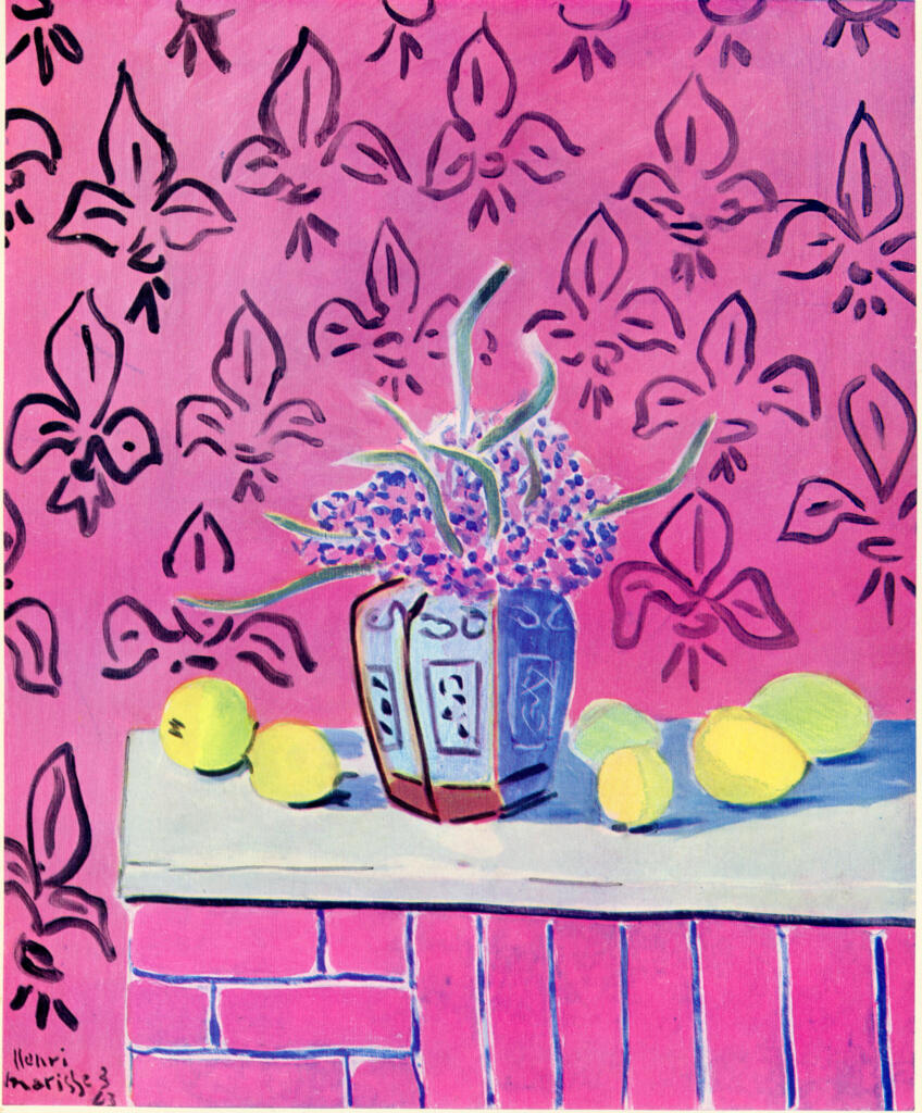 Anonimo , Matisse, Henri - sec. XX - Lemons against a Fleur-de-lis Background , fronte