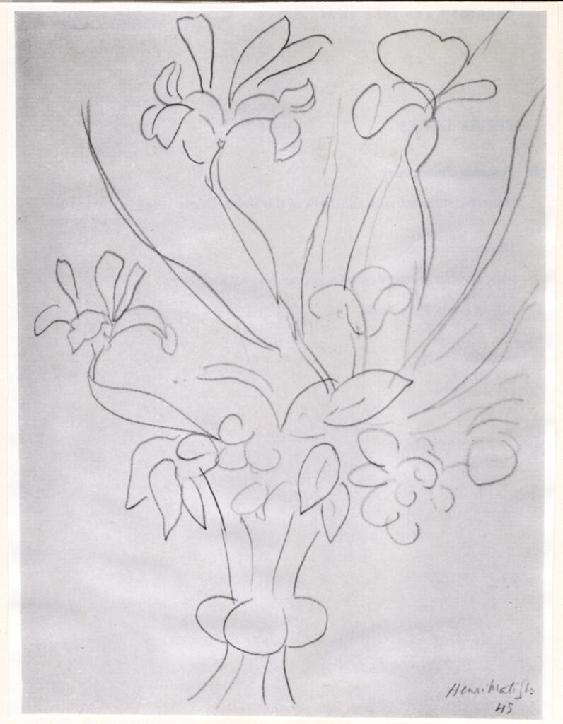 Anonimo , Matisse, Henri - sec. XX - Vase de fleurs , fronte