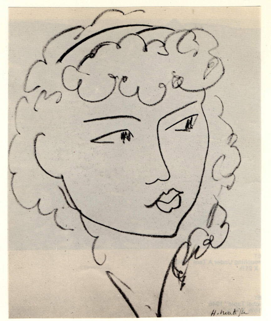Anonimo , Matisse, Henri - sec. XX - Jeune Martiniquaise , fronte