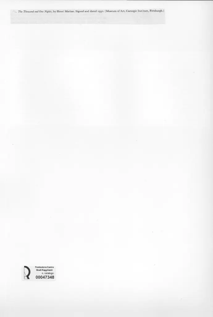 Anonimo , Matisse, Henri - sec. XX , retro