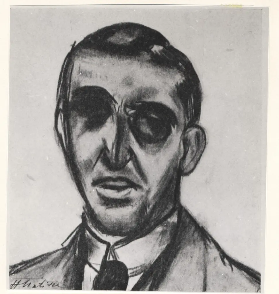 Anonimo , Matisse, Henri - sec. XIX/ XX - Ritratto di Andr&eacute; Rouveyre , fronte