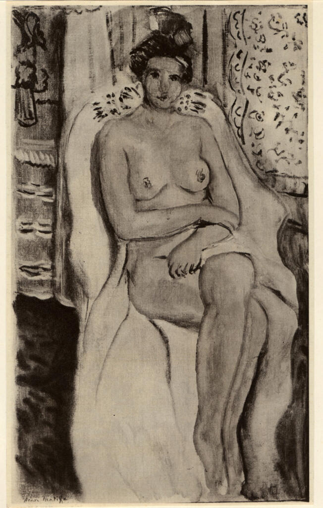 Anonimo , Matisse, Henri - sec. XIX/ XX - Nudo di donna , fronte