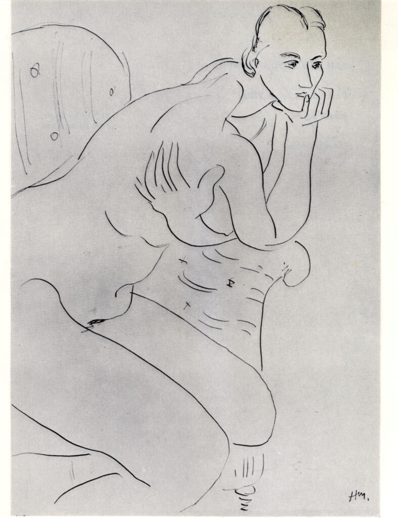 Anonimo , Matisse, Henri - sec. XX - Femme dans un fauteuil , fronte