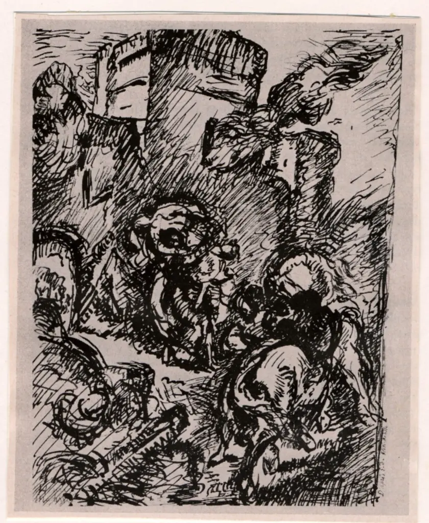 Anonimo , Matisse, Henri - sec. XX - Abduction of Rebecca, after Delacroix , fronte