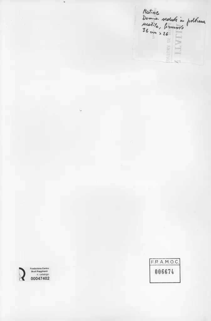 Anonimo , Matisse, Henri - sec. XIX/ XX - Donna seduta in poltrona , retro