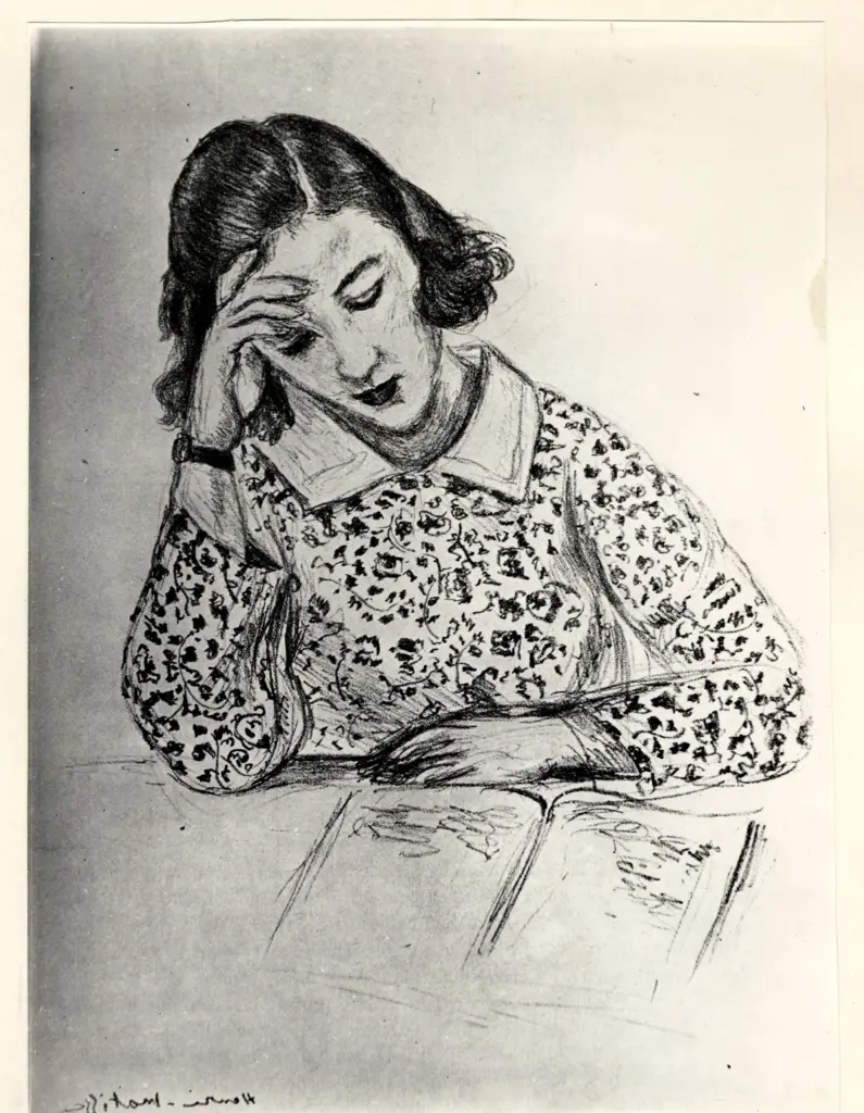 Anonimo , Matisse, Henri - sec. XX - Ragazza che legge , fronte