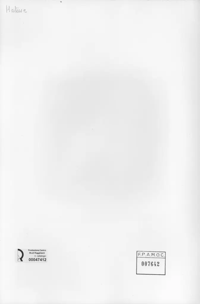 Anonimo , Matisse, Henri - sec. XIX/ XX - Ritratto di donna seduta su una poltrona , retro