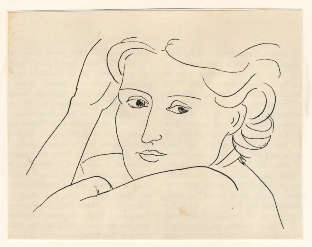 Anonimo , Matisse, Henri - sec. XIX/ XX - Volto di donna , fronte