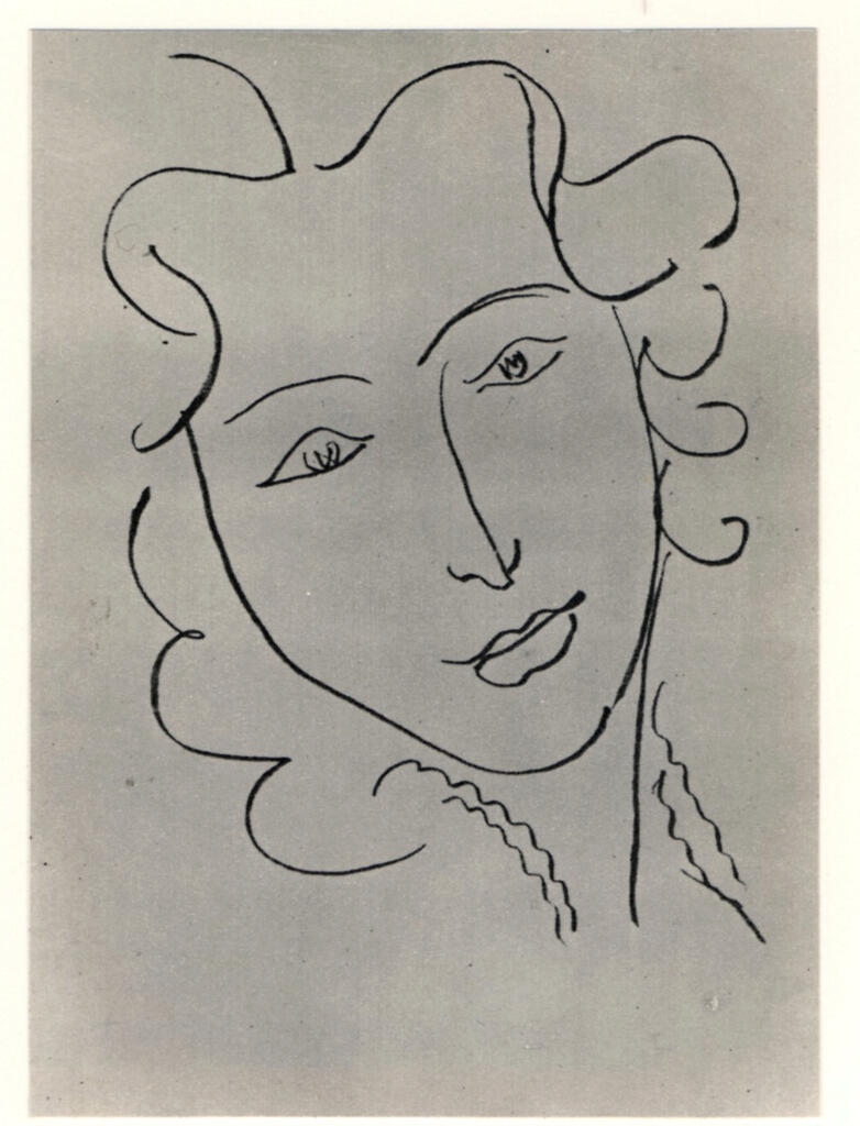 Anonimo , Matisse, Henri - sec. XIX/ XX - Volto di donna , fronte