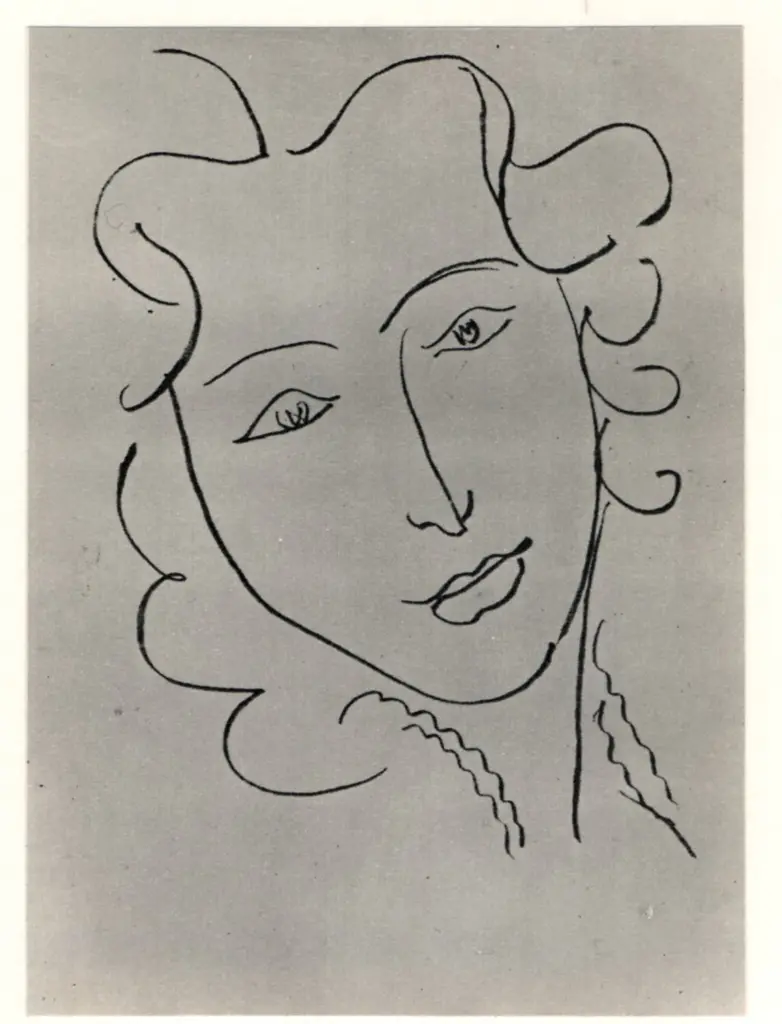 Anonimo , Matisse, Henri - sec. XIX/ XX - Volto di donna , fronte