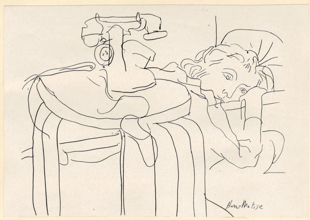 Matisse, Henri , - Interno con telefono