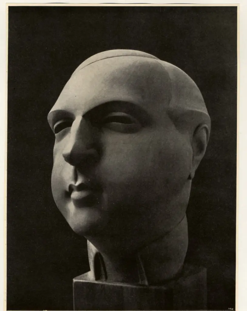 Anonimo , Orloff, Chana - sec. XX - Holzbuste edmond fleg , fronte