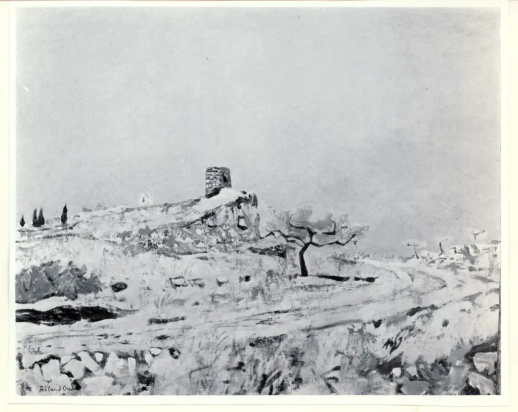 Galerie Bernheim-Jeune , Oudot, Roland - sec. XX - Route en Provence , fronte