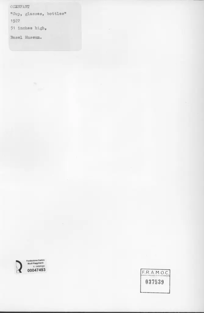 Galerie Bernheim-Jeune , Ozenfant, Amedee - sec. XX , retro