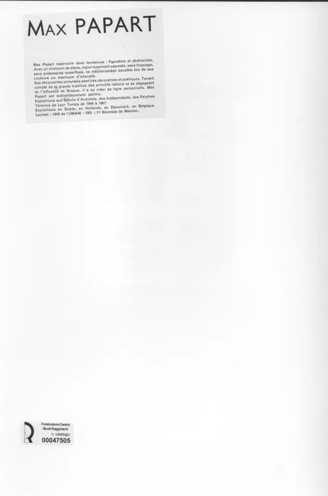 Anonimo , Papart, Max , retro