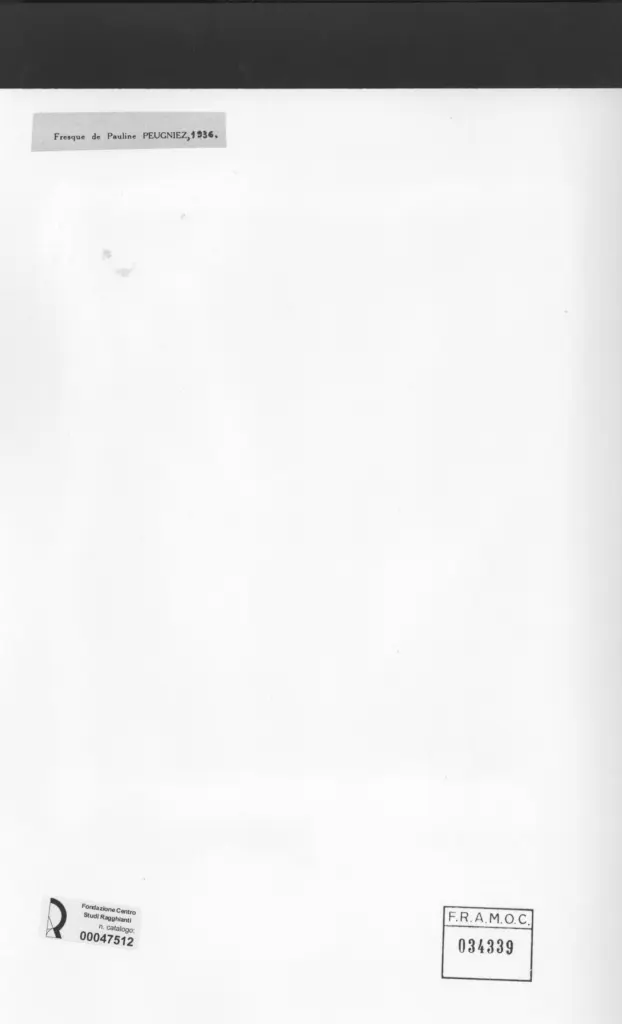Anonimo , Peugniez, Pauline sec. XX , retro