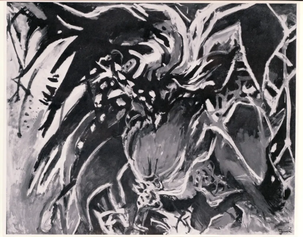 Pignon, Eduard , Le combat des coqs rouge et noir