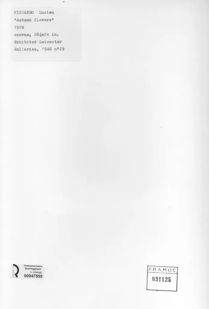 Anonimo , Pissarro, Lucien; sec. XX , retro