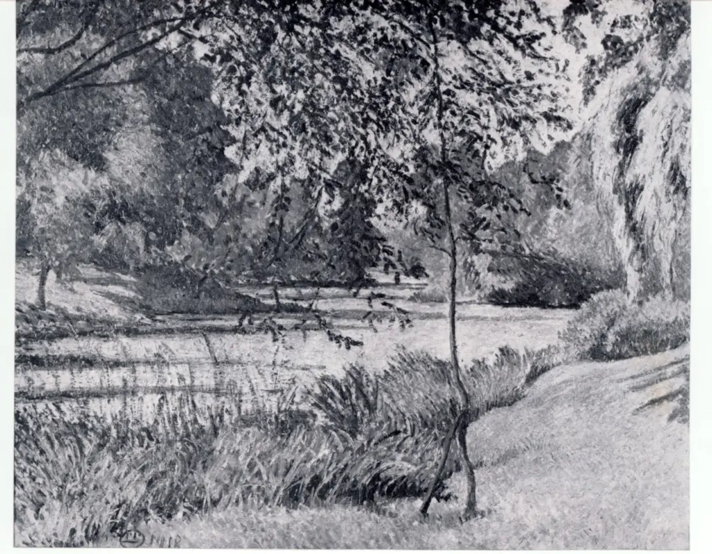 Pissarro, Lucien , The lake at Kew Gardens
