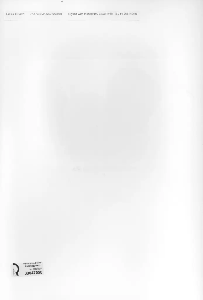 Anonimo , Pissarro, Lucien sec. XX , retro