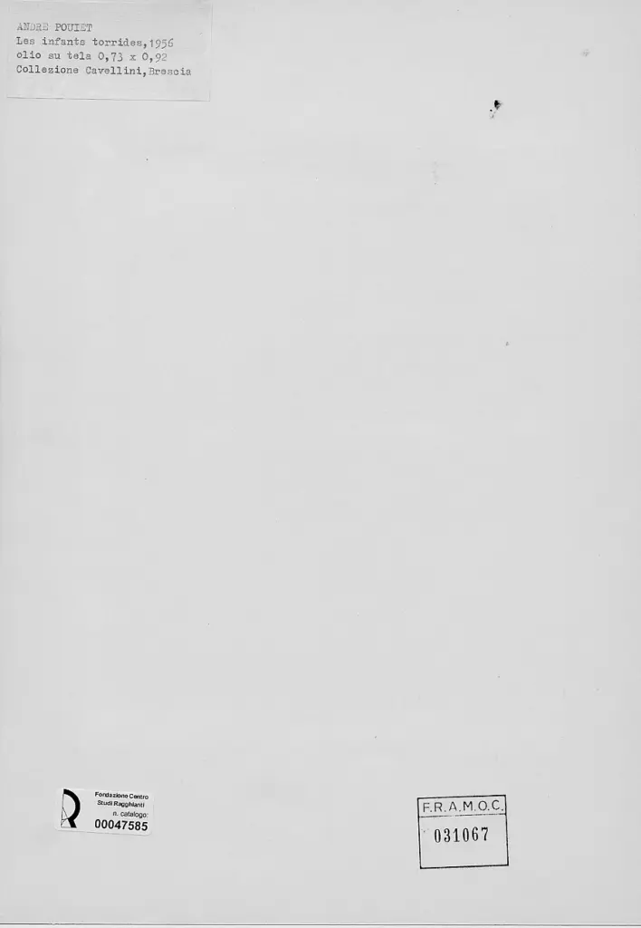 Pouiet, Andr&eacute; - sec. XX , retro