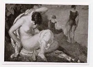 Anonimo , Renault, A.F. - sec. XX - Bagnante , fronte