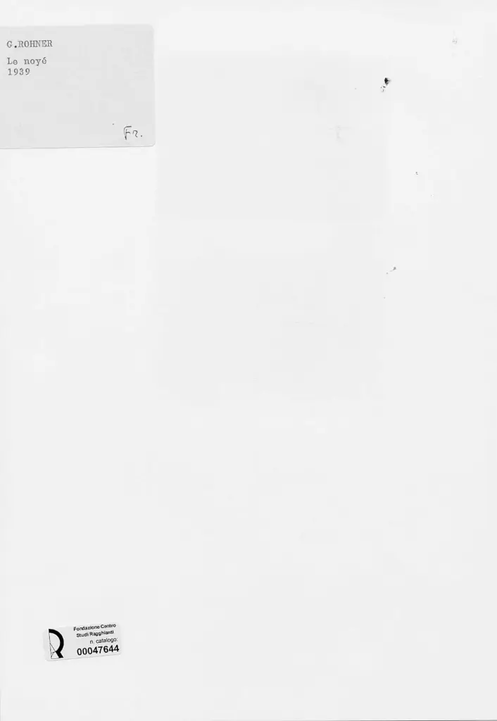 Anonimo , Rohner, Georges - sec. XX - Le noy&eacute; , retro