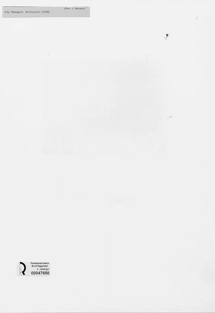 Roseman, J. , Rossignol, Lily - sec. XX - Montmatre , retro