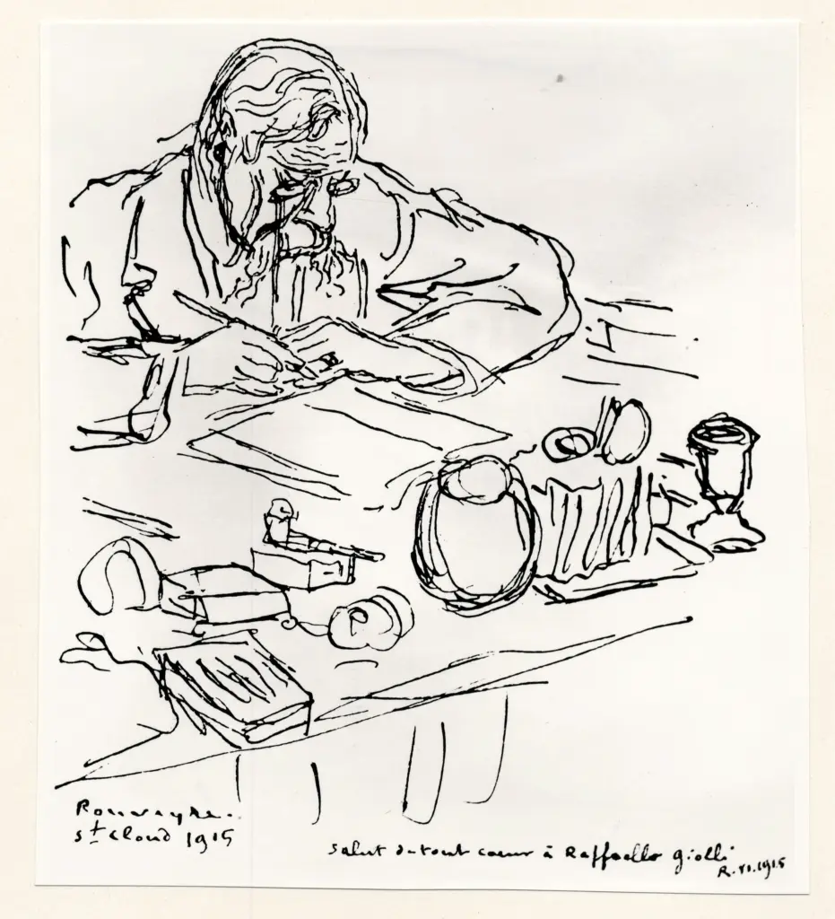 Rouveyre, Andr&egrave; , - Uomo alla scrivania