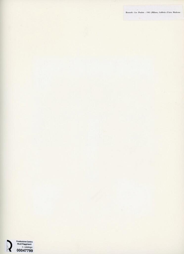 Galerie Bernheim-Jeune , Rouault, Georges - sec. XX - Les Pouulots , retro