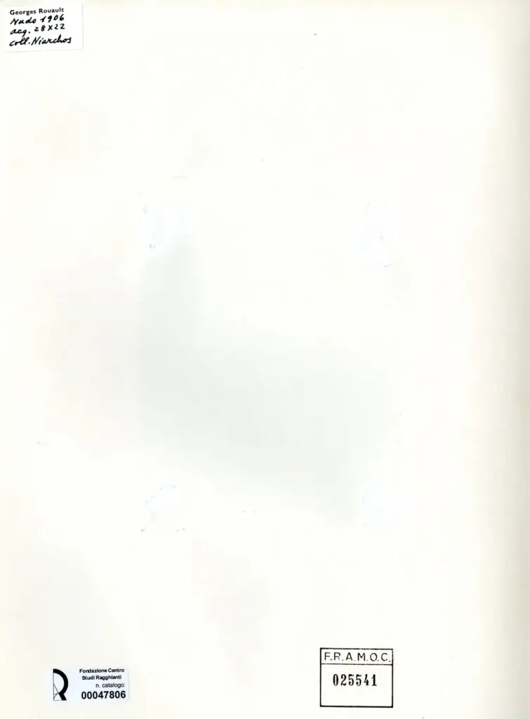 Galerie Bernheim-Jeune , Rouault, Georges - sec. XX - Nudo , retro