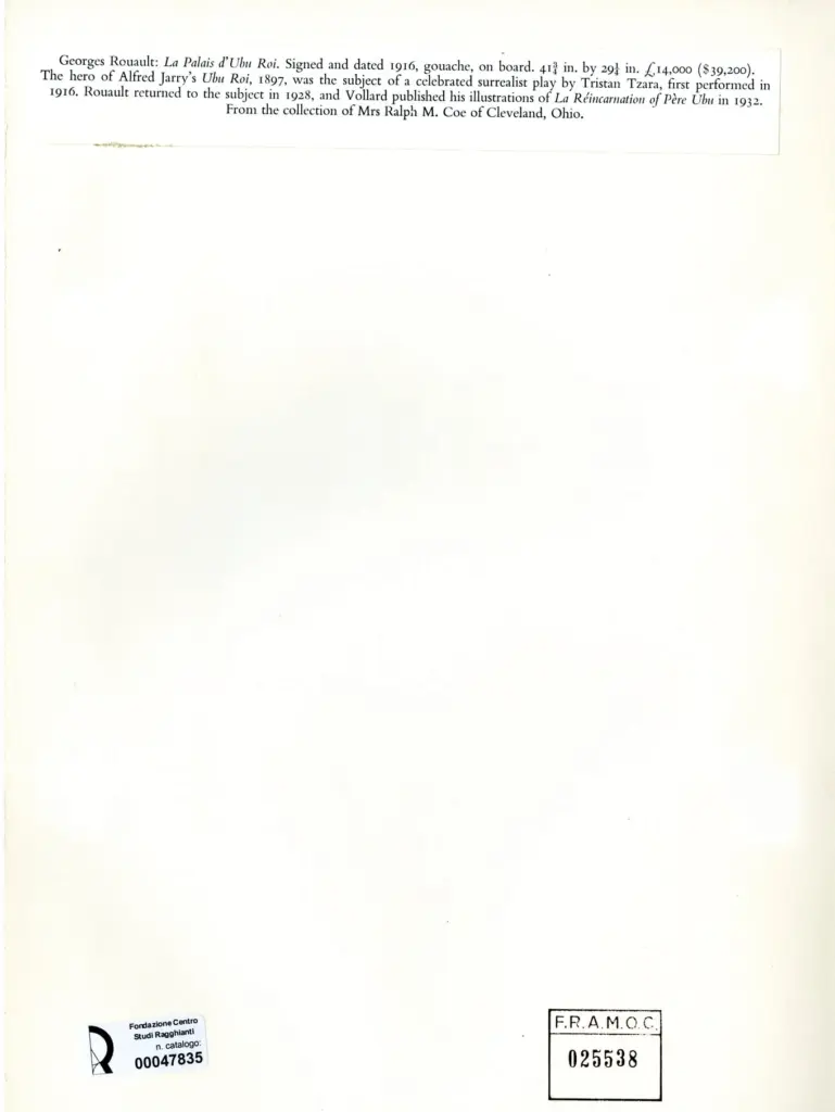 Galerie Bernheim-Jeune , Rouault, Georges - sec. XX , retro